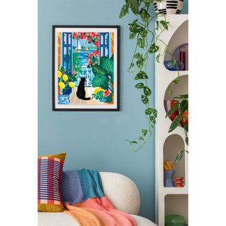 PALETTE D'ARTISTE - Le Chat à la Fenêtre