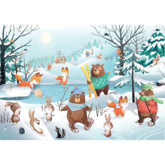 Puzzle 36 pièces - Sous la Neige