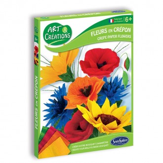 Art & Créations Fleurs en Crépon - Bouquet Champêtre