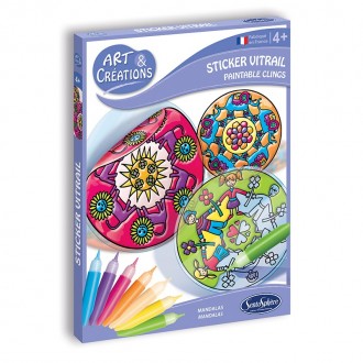 Art & Créations Stickers Vitrail - Mandalas