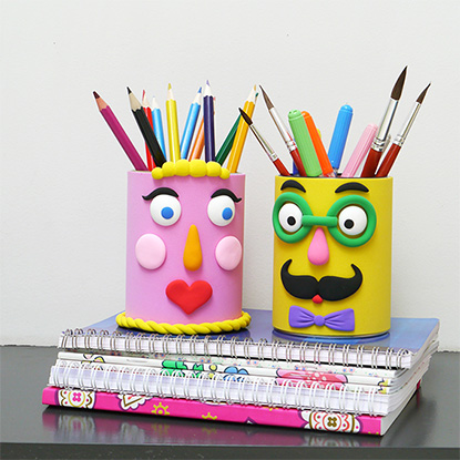 Get ready to go back to school and create an adorable pencil holder!